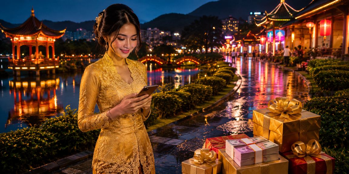 Pemain kasino baccarat dalam talian menggunakan telefon pintar di Malaysia